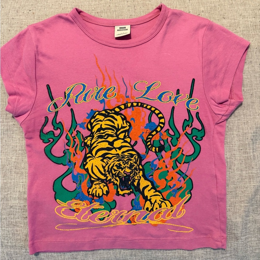 Women Urban Outfitters Graphic Tee - Pink